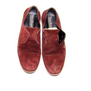 Vito Rossi Brown Suede Leather Lace Up Shoes Size 8